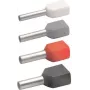 Terminal de empalme doble Klauke 87313 2 x 0,75 mm² gris