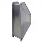 Revistero de malla HELIT H2518000 DIN A4, alambre metálico plateado con recubrimiento en polvo, 1 ud.