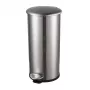 HELIT the zinc Cubo de basura con pedal 12 L Plata acero inoxidable redondo Soft-Close H2406500