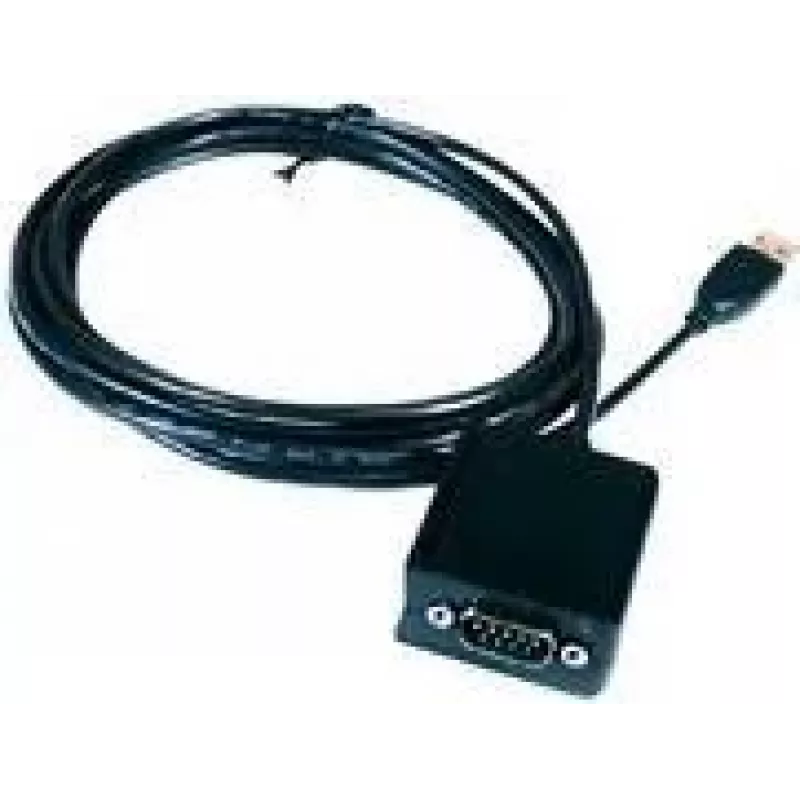 EXSYS EX-1302IS Adaptador USB a RS-232 serie, chipset FTDI, cable de 0,8 m, negro