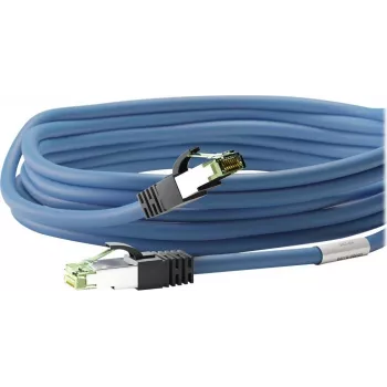 Wentronic Goobay Cable de red CAT 8.1, S/FTP (PiMF), azul, 5 m, LSZH, cobre, 24 AWG 45662