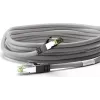 Wentronic Goobay Cable de red CAT 8.1, S/FTP (PiMF), gris, 25 m - LSZH libre de halógenos, cobre AWG 24 (55144)