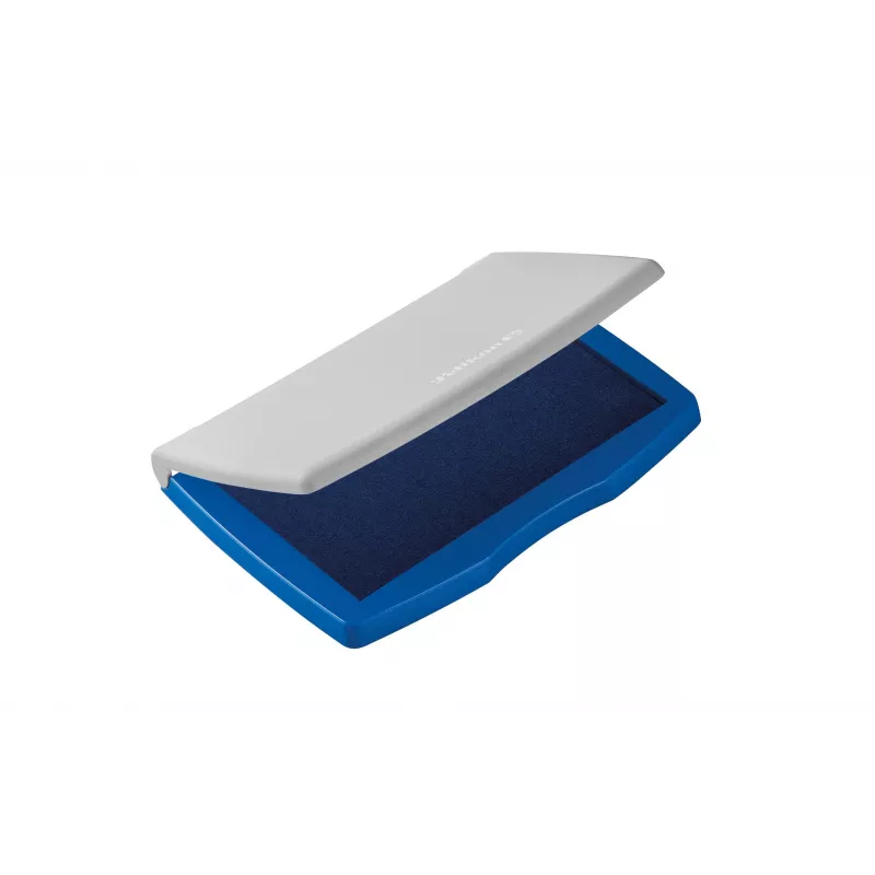 Pelikan Almohadilla para sellos con carcasa de plástico, azul/gris, 110 x 70 mm 337709