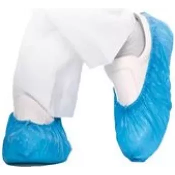 HYGOSTAR Cubrezapatos de CPE HYGOMAT azul, 0,06 mm, talla única, para entrada a sala blanca – 1 ud. (2850H)