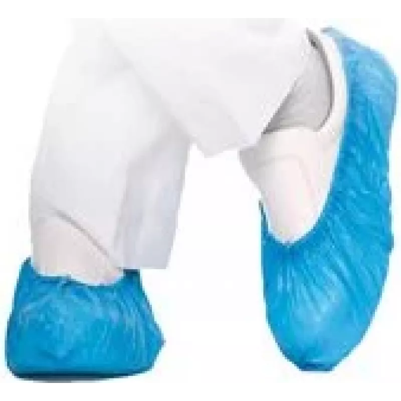 HYGOSTAR Cubrezapatos de CPE HYGOMAT azul, 0,06 mm, talla única, para entrada a sala blanca – 1 ud. (2850H)