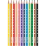 Pelikan 700634 Set de 12 lápices de colores, colores surtidos, cuerpo de madera hexagonal, mina irrompible de 3,3 mm