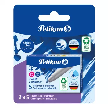 Pelikan Cartuchos de tinta para rollerball pack de 5 azul (824705)