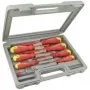TECLINE set de 8 destornilladores aislados VDE en caja transparente 94918
