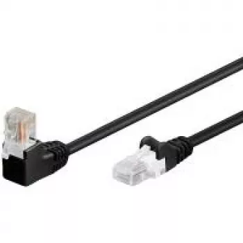 Wentronic 94173 cable de red Cat5e U/UTP RJ-45, 0,5 m, negro
