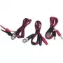Voltcraft set de cables de medición BNC con pinzas de cocodrilo, 0,8 m, negro/rojo (KC300IAB)