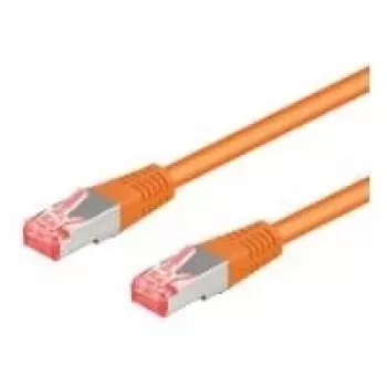 Wentronic Goobay cable de red CAT 6, S/FTP (PiMF), naranja, 25 m, LSZH libre de halógenos, cobre (95649)