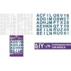 ROTH letras termoadhesivas para cucurucho escolar de tela DIY, blanco, alfabeto A-Z, hoja 150 x 210 mm, 1 hoja 658116