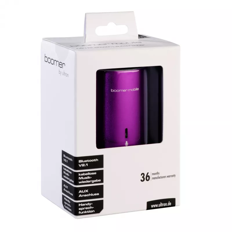 Ultron Boomer Mobile altavoz Bluetooth portátil rosa 112572