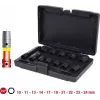 KS TOOLS set de vasos de impacto hexagonales 1/2 pulgadas, cortos, 12 piezas (515.0112)