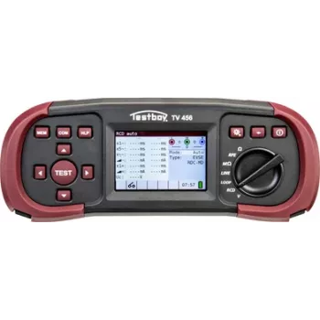 Testboy TV 456 comprobador de instalaciones con adaptador EVSE DIN VDE 0100-600