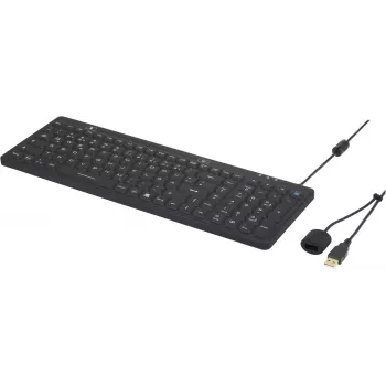 Renkforce teclado USB industrial IP68 negro resistente a salpicaduras y al polvo (iM-IKB106-BK)