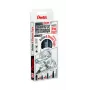Pentel Manga Action set de rotuladores fineliner, negro, 3 rotuladores (0,05/0,2/0,8 mm) en estuche MNG3PCS-AC