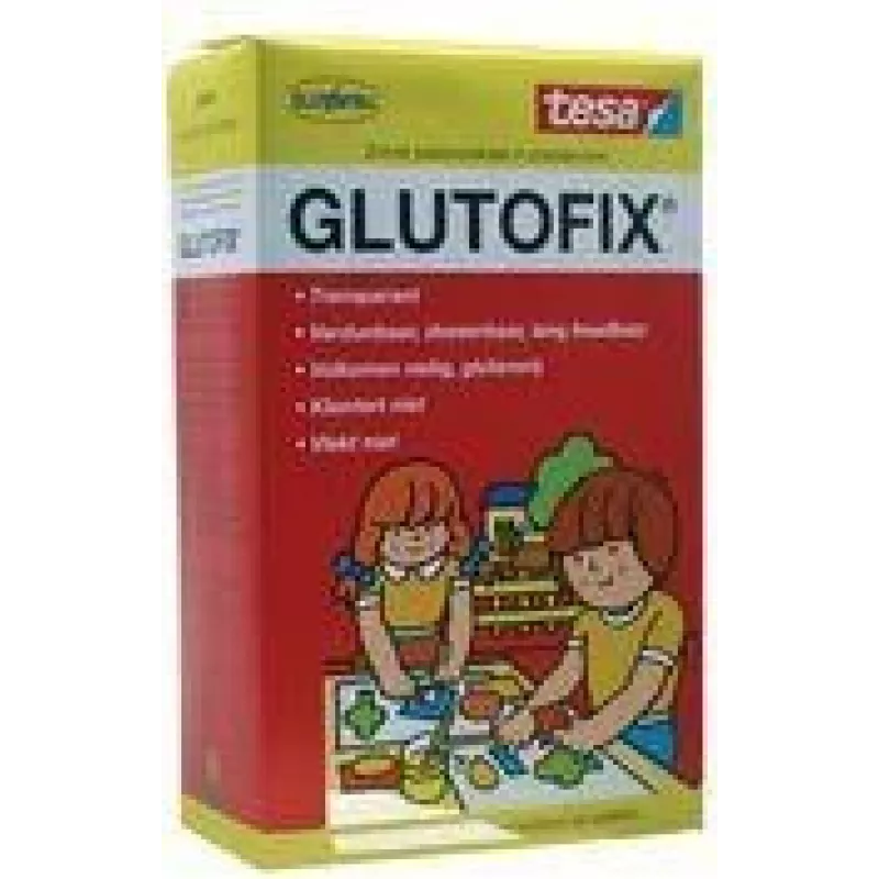 tesa Glutofix cola infantil en polvo, blanco, 500 g, a base de celulosa, soluble en agua, sin disolventes, 1 ud. 08658-00001-01