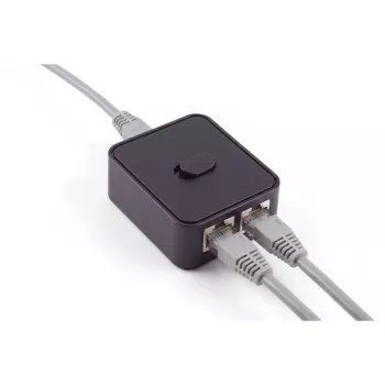 SHIVERPEAKS switch de red manual, 3 puertos, negro BS08-01100