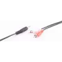 SHIVERPEAKS BASIC-S cable de audio, 2 x conector macho RCA a conector jack de 3,5 mm, 2,5 m, estéreo, negro BS30832-2.5