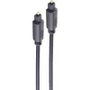 SHIVERPEAKS cable de audio óptico Toslink a Toslink de 3,0 m, conectores dorados, negro BS69004-3.0