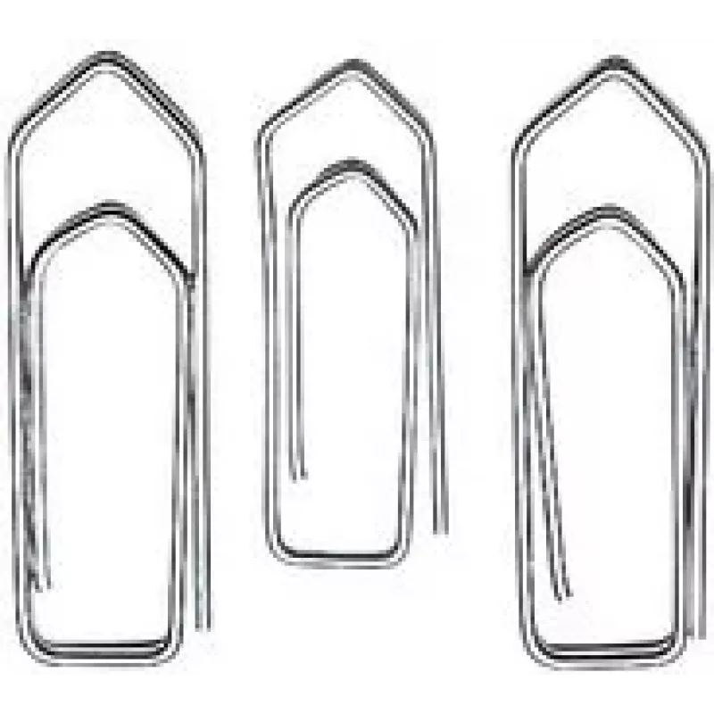 WEDO clips, cincados brillantes, 32 mm, 1.000 uds. en caja (124 321000)