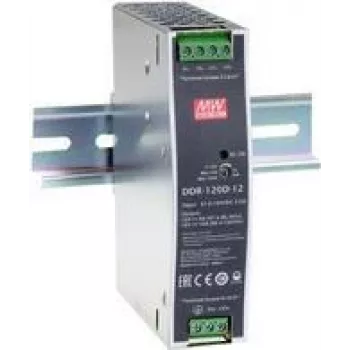 MEAN WELL DDR-120B-24 fuente de alimentación para carril DIN 120W 24V 5A