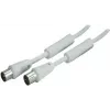 SHIVERPEAKS cable coaxial IEC 169-2 de 5,0 m, conector macho a conector hembra, blanco, niquelado BS80205-128
