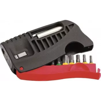 Cimco 114594 set de 10 puntas de destornillador con puntas Phillips, Pozidriv, planas y Torx