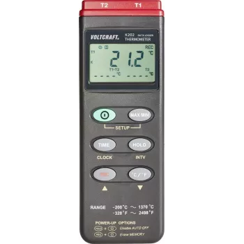 Voltcraft K202 registrador de datos medidor de temperatura, termómetro (306)