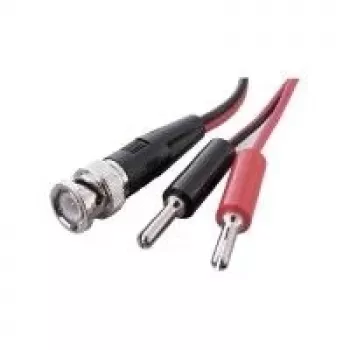 Voltcraft cable de medición BNC a doble conector banana de 4mm 0,8m negro/rojo KC300B