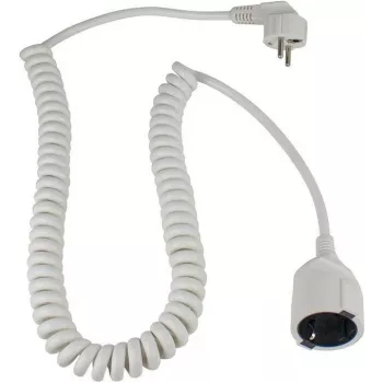 AS SCHWABE cable espiral schuko, blanco (70426)