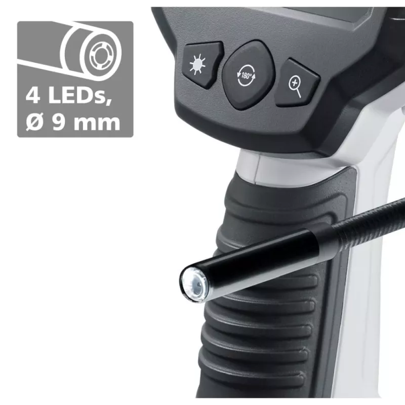 Laserliner 082.252E cámara de inspección con sonda de 9 mm y pantalla TFT de 2,7 inch