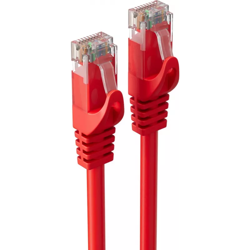SHIVERPEAKS BASIC-S cable de parcheo Cat.6A U/UTP, rojo, 30 m, RJ45, 10 Gbps BS08-35484