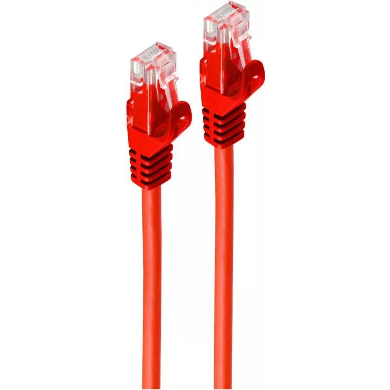 SHIVERPEAKS BASIC-S cable de parcheo Cat.6A U/UTP, rojo, 30 m, RJ45, 10 Gbps BS08-35484