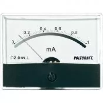 Voltcraft AM-86X65/1MA instrumento de medición empotrable corriente continua 0-1 mA bobina móvil