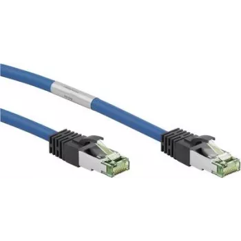 WENTRONIC Goobay cable de parcheo CAT 8.1, S/FTP (PiMF), azul, 20 m - LSZH libre de halógenos, cobre AWG 24 55119
