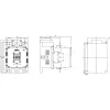 Siemens SIRIUS 3RT1064-6AP36 contactor de potencia, 3 polos, 185 A, bobina 220-240 V UC
