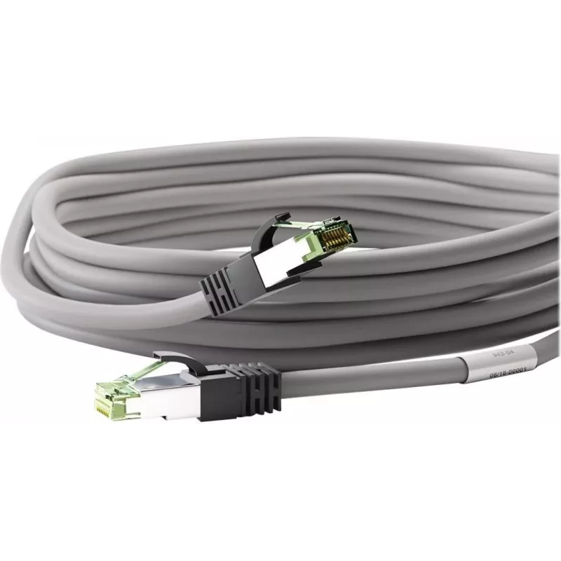 Wentronic Goobay cable de red CAT 8.1, S/FTP (PiMF), gris, 20 m - LSZH libre de halógenos, cobre AWG 24 (55143)