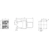 SIEMENS SIRIUS 3RT2 Contactor de potencia 5,5 kW 400 V 12 A 24 V DC 2NO+2NC bornes de tornillo 3RT20171BB443MA0