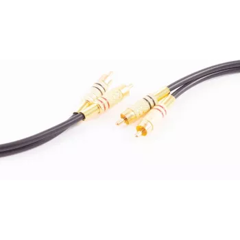 shiverpeaks BASIC-S cable de audio 2x RCA a 2x RCA, 5,0 m, negro BS40225