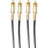 shiverpeaks BASIC-S cable de audio 2x RCA a 2x RCA, 5,0 m, negro BS40225