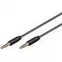 Wentronic Goobay cable de conexión jack de 3,5 mm, 1,5 m, estéreo, dorado, negro 69106