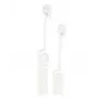 Shiverpeaks cable de conexión de auricular de teléfono, conector macho RJ10 4P4C a conector macho RJ10 4P4C, contactos dorados, 2 m, blanco (BS70132)