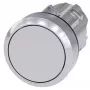 Siemens SIRIUS ACT elemento frontal pulsador, metal, alto brillo, gris (3SU1050-0AB80-0AA0)
