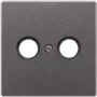 JUNG AL 2990 TV AN tapa para toma de antena 1 elemento, aluminio lacado, serie LS, antracita