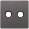 JUNG AL 2990 TV AN tapa para toma de antena 1 elemento, aluminio lacado, serie LS, antracita