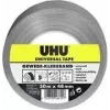 UHU cinta textil universal, 48 mm x 50 m, gris, extra fuerte, recubierta de poliéster, 1 rollo 46615