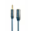 CLICKTRONIC cable alargador de audio MP3 conector macho jack estéreo de 3,5mm a conector hembra 1,5m negro