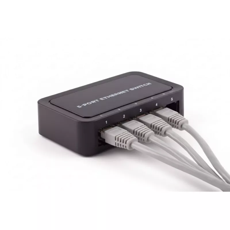 SHIVERPEAKS BS08-01110 switch de escritorio no gestionado Fast Ethernet de 5 puertos, 10/100 Mbps, negro